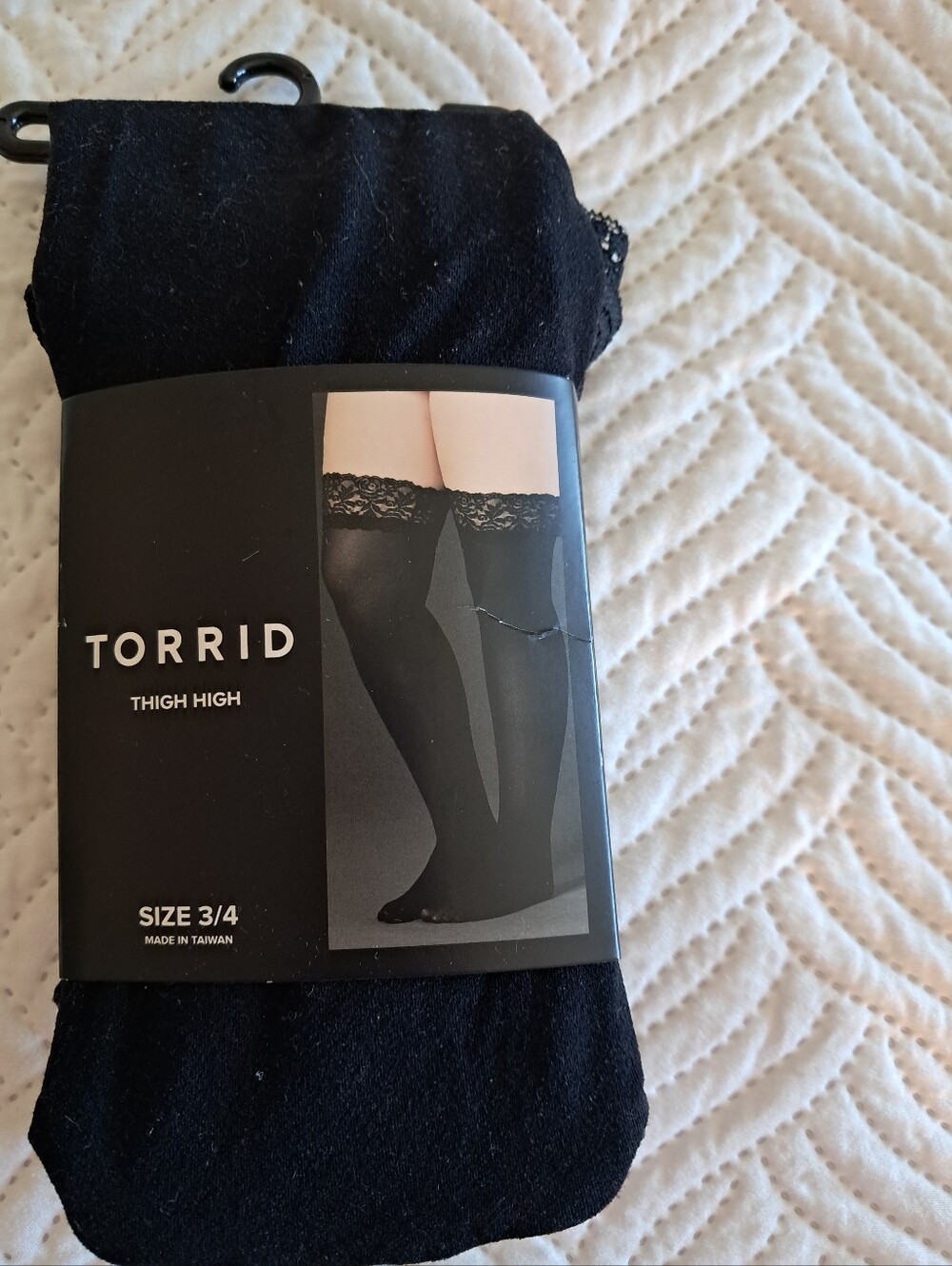 NIP Torrid Black Lace Top Thigh High Stockings